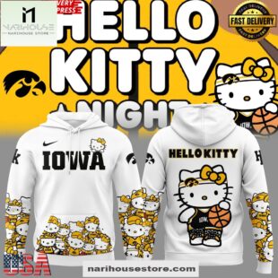 Iowa Women’s Basketball x Hello Kitty All Over Print Unisex Hoodie