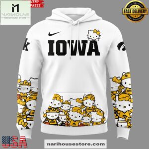 Iowa Women’s Basketball x Hello Kitty All Over Print Unisex Hoodie