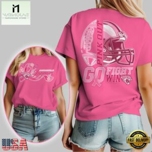 Jacksonville Jaguars 2025 NFL Tackle Breast Cancer Unisex 3D Shirt