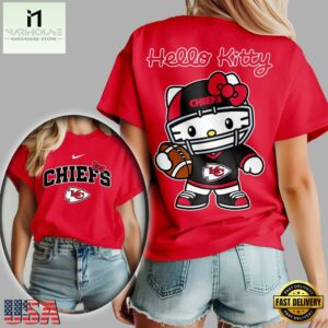 Kansas City Chiefs NFL x Hello Kitty All Over Print Shirt