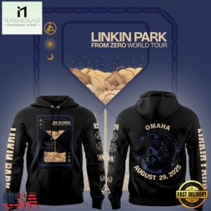 Linkin Park Omaha August 29 2025 Tour Hoodie