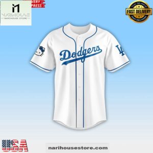 Los Angeles Dodgers Bruno Mars and Hello Kitty Special Jersey Shirt