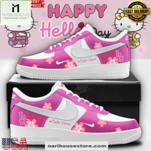 Los Angeles Dodgers x Hello Kitty Limited Nike Air Force 1 Sneakers Shoes