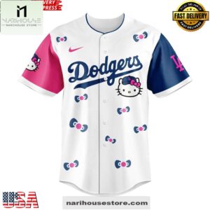 Los Angeles Dodgers x Hello Kitty Night 2025 Baseball Jersey Shirt