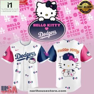 Los Angeles Dodgers x Hello Kitty Night 2025 Baseball Jersey Shirt