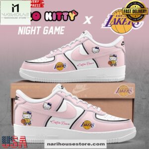Los Angeles Lakers x Hello Kitty Limited Nike Air Force 1, Running Sneakers