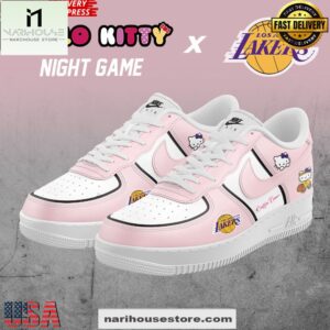 Los Angeles Lakers x Hello Kitty Limited Nike Air Force 1, Running Sneakers