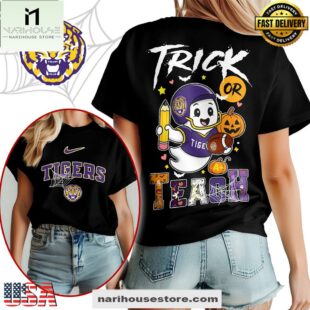 LSU Tigers NCAA Halloween Trick Or Teach T-Shirt