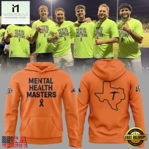 Mental Health Matters at UTEP Maps 2025 Orange Hoodie