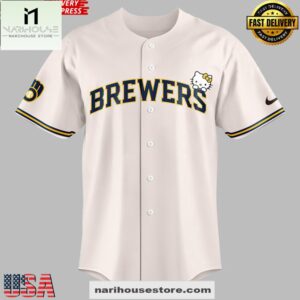 Milwaukee Brewers x Hello Kitty 2025 Baseball Jersey Shirt