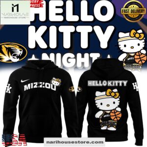 Missouri Tigers x Hello Kitty Night Special All Over Print Hoodie Shirt