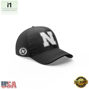 Nebraska Cornhuskers Football Blackout Uniforms Hoodie 2025 Cap
