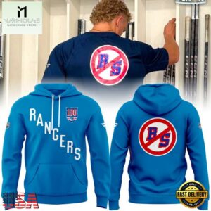 New York Rangers No BS 2025 Blue Hoodie