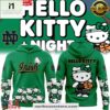 Notre Dame Fighting Irish Collab Hello Kitty 2025 Green All Over Print Unisex Hoodie