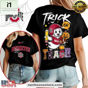 Ohio State Buckeyes NCAA Halloween Trick Or Teach T-Shirt