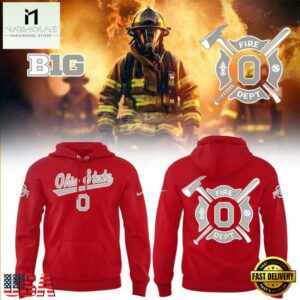 Ohio State Buckeyes x Firefighter 3D Hoodie Shirt