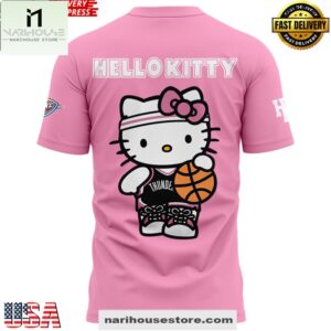 Oklahoma City Thunder x Hello Kitty 2025 Pink 3D Shirt