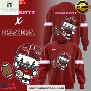 Oklahoma Sooners x Hello Kitty Special New Design Sweatshirt