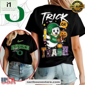 Oregon Ducks NCAA Halloween Trick Or Teach T-Shirt