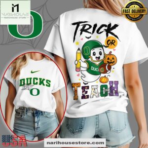 Oregon Ducks NCAA Halloween Trick Or Teach T-Shirt