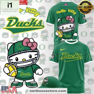 Oregon Ducks x Hello Kitty Unisex 3D Shirt
