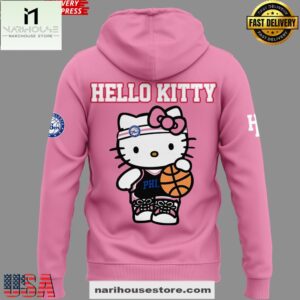 Philadelphia 76ers Hello Kitty Special All Over Print Unisex Hoodie
