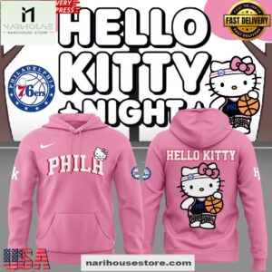 Philadelphia 76ers Hello Kitty Special All Over Print Unisex Hoodie