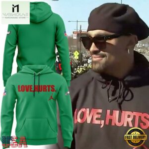 Philadelphia Eagles Special Edition Love Hurts Green Hoodie