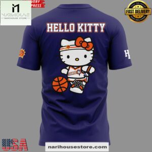 Phoenix Suns Hello Kitty Night 2025 Purple 3D Shirt 5 Phoenix Suns Hello Kitty Night 2025 Purple 3D Shirt