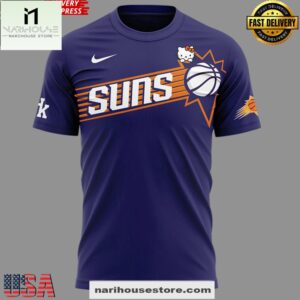 Phoenix Suns Hello Kitty Night 2025 Purple 3D Shirt