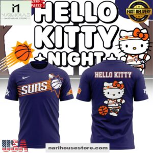 Phoenix Suns Hello Kitty Night 2025 Purple 3D Shirt