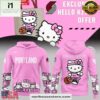 Portland Trail Blazers x Hello Kitty 2025 Pink All Over Print Unisex Hoodie