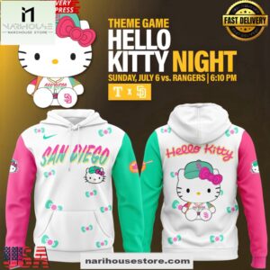San Diego Padres Hello Kitty Night 2025 3D Hoodie Shirt