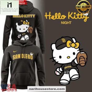 San Diego Padres Hello Kitty Night Limited Edition 3D Hoodie Shirt