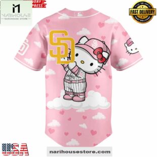 San Diego Padres Hello Kitty Night Plush Edition Baseball Jersey Shirt