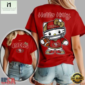San Francisco 49ers NFL x Hello Kitty All Over Print Shirt