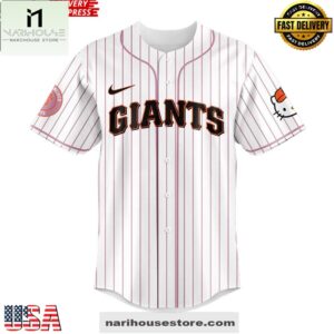 San Francisco Giants x Hello Kitty Night Game 2025 Stripe Jersey