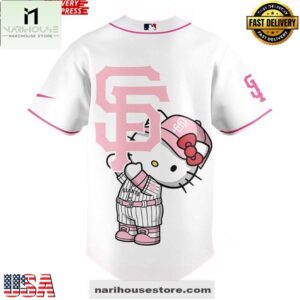 San Francisco Giants x Hello Kitty Pink Game Day Limited Baseball Jersey