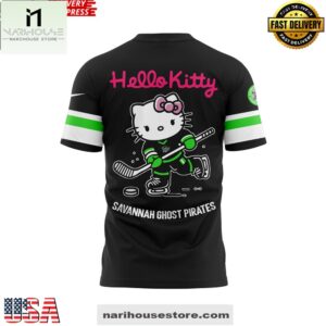 Savannah Ghost Pirates Hello Kitty 2025 Special 3D Shirt 5 Savannah Ghost Pirates Hello Kitty 2025 Special 3D Shirt