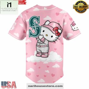 Seattle Mariners Hello Kitty Night Plush Edition Baseball Jersey Shirt