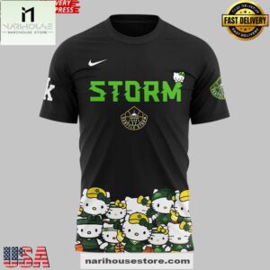 Seattle Storm x Hello Kitty Night 2025 3D Shirt