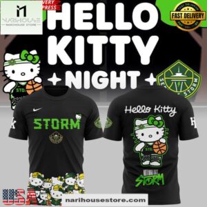 Seattle Storm x Hello Kitty Night 2025 3D Shirt