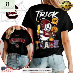 South Carolina Gamecocks NCAA Halloween Trick Or Teach T-Shirt