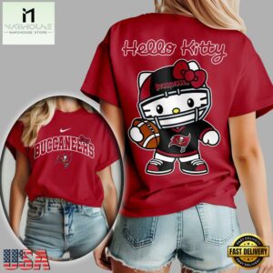 Tampa Bay Buccaneers NFL x Hello Kitty All Over Print Shirt