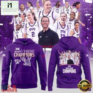 TCU Horned Frogs Big 12 Conference Champions Purple 2025 Hoodie
