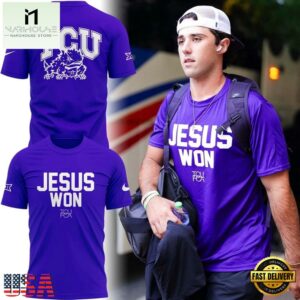 TCU Horned Frogs Jesus Won 2025 Limited Edition T Shirt