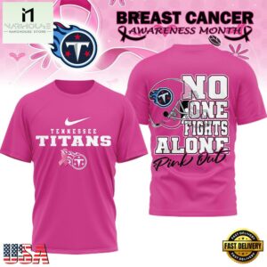 Tennessee Titans 2025 NFL Breast Cancer October Limited Edition 3D Shirt