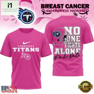 Tennessee Titans 2025 NFL Breast Cancer October Limited Edition 3D Shirt