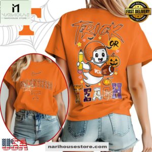 Tennessee Volunteers NCAA Halloween Trick Or Teach T-Shirt