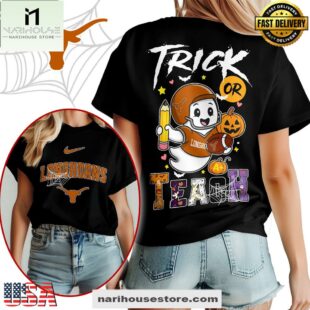 Texas Longhorns NCAA Halloween Trick Or Teach T-Shirt